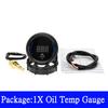 HD 2" 52mm Car Digital Turbo Boost Gauge Water Temp Oil Temp Oil Pressure Gauge Voltmeter EXT Temperature Tachometer RPM gauge