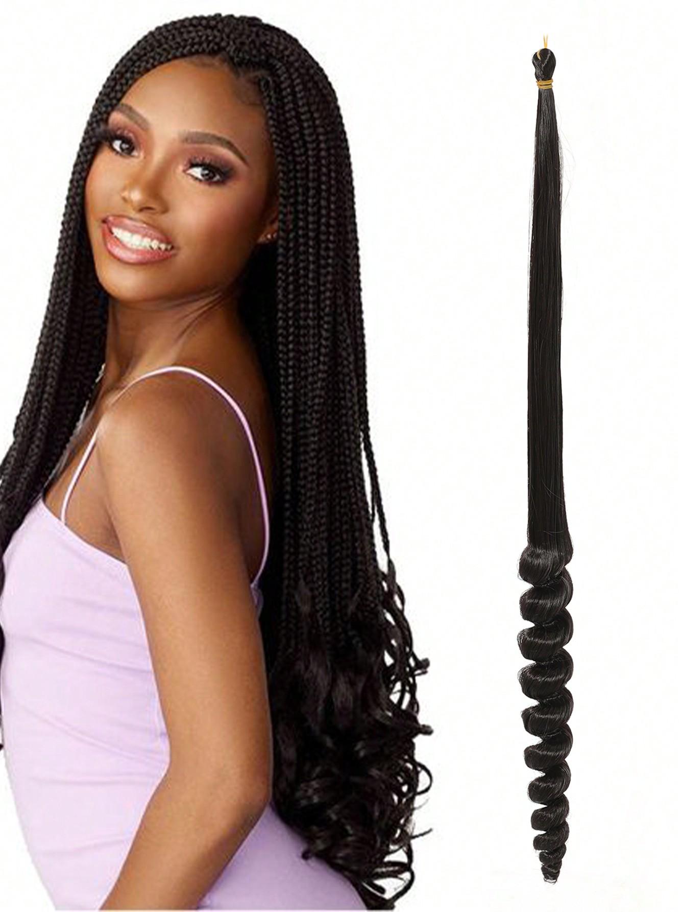 

Косы, вязанные крючком волосы для женщин, вязанные крючком косы в стиле бохо с вьющимися концами, предварительно заплетенные косы в стиле бохо, синтетические накладные волосы 20inch