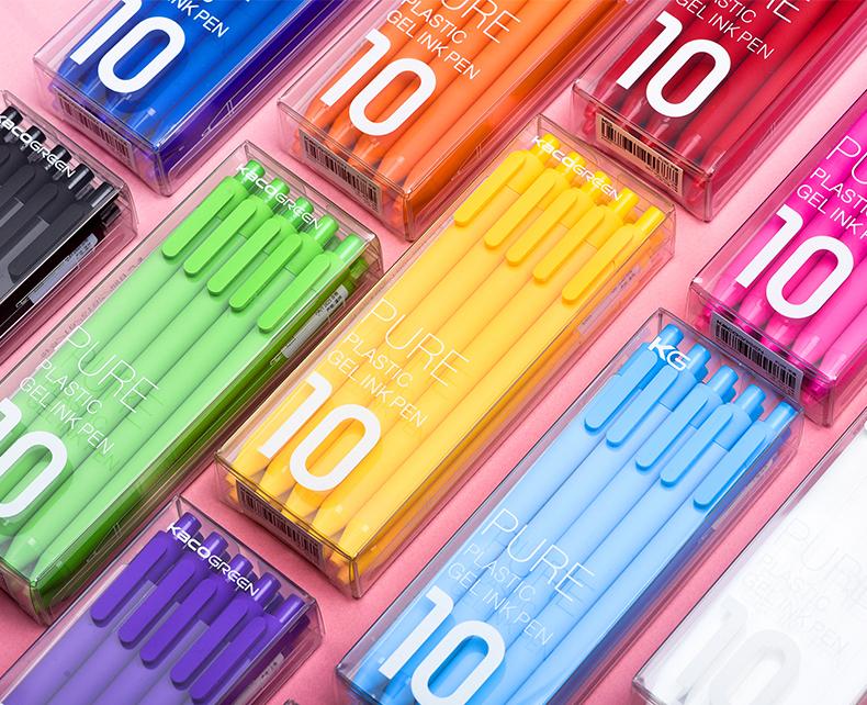 10pc Original Kaco Pen 0.5mm Gel Pen Signing Pen Core Durable Signing Pen Refill Smooth School OfficeWriting Stationery Supplies