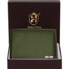 Men Casual Green Genuine Leather RFID  Wallet - Regular Size (4 Card Slots)