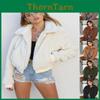 Cozy And Fashionable Womens Warm Teddy Bear Pocket Fluffy Fleece Fur Jacket Coat