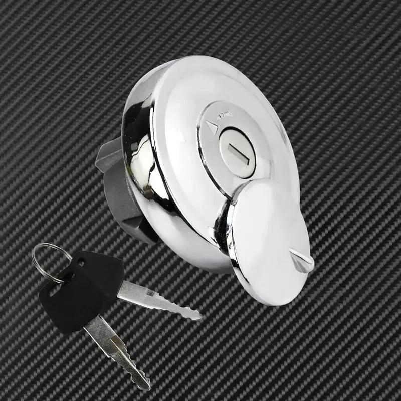 Motorcycle Fuel Petrol Gas Tank Cap Cover Lock Set Metal For Yamaha DragStar V-Star XVS125 XVS250 XVS400 XVS650 XVS950 XVS1100