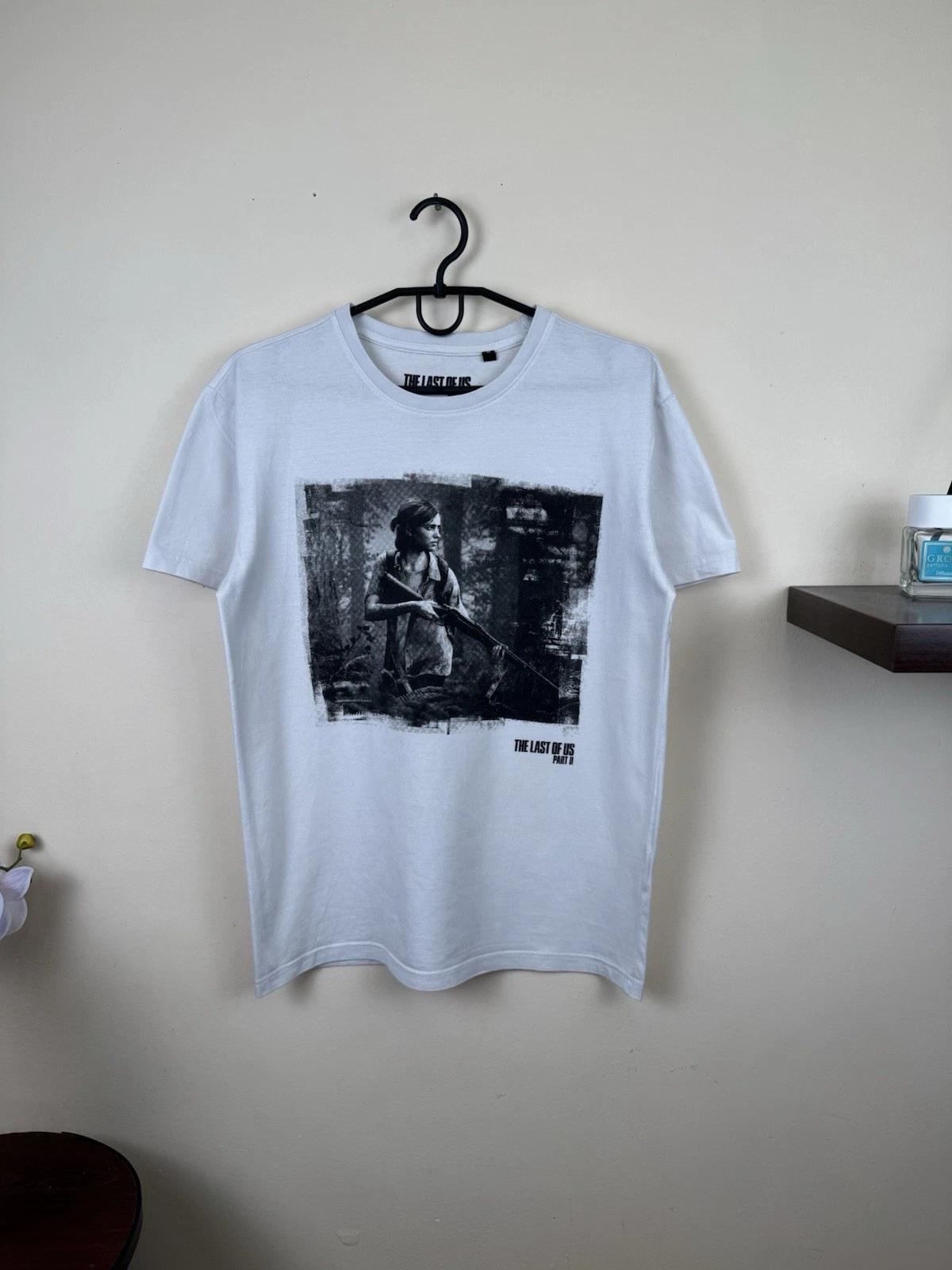 Last of Us 2 T shirt White Post Apocalypse Survival Game Ellie sz M M