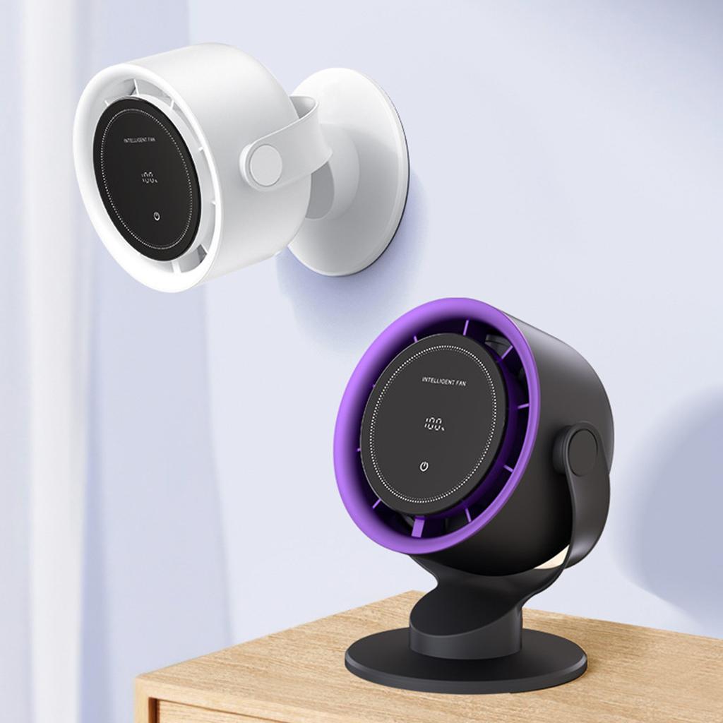 Desk Mini Fans with Turbine Blade Strong Wind Powerful USB Rechargeable Adjustable Angle 100 Gears Cooling Fan Outdoor Travel