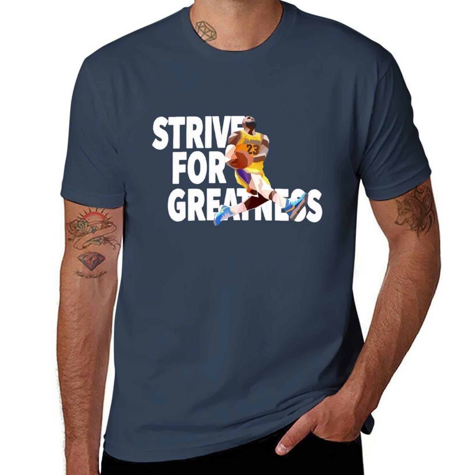 Strive for greatness KING James TShirt Unisex t shirt summer cotton t shirt pack t shirt Unisex casual TShirt S