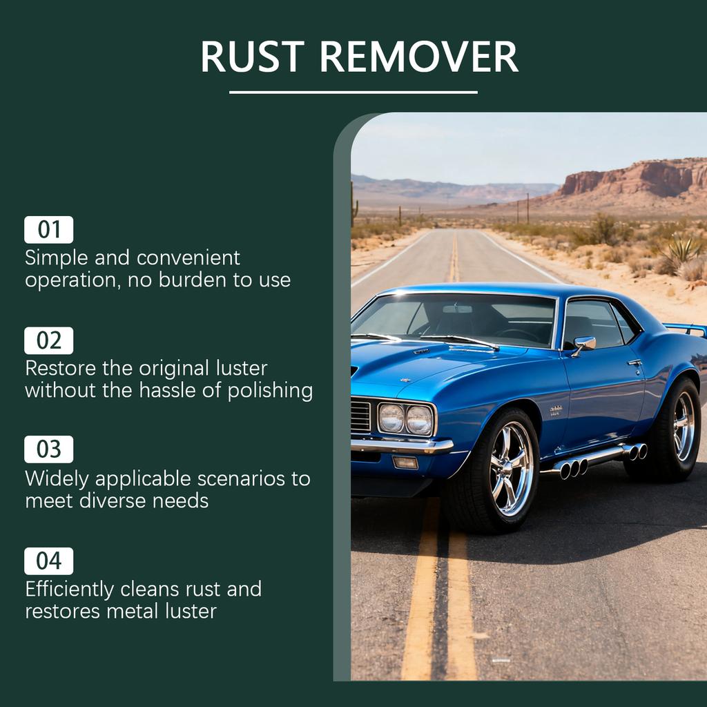 Car Multi-Purpose Metal Polish Spray-Rust Remover Easily Remove Rust From Cars Stainless Steel Kitchenware Multi-Purpose Cleaner