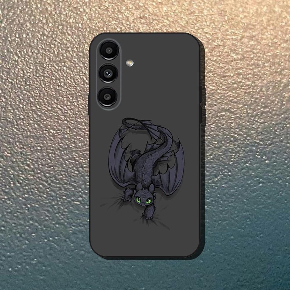 C-Cartoon T-Toothless Phone Case For Samsung Galaxy A13,A21s,A22,A31,A32,A52,A53,A71,A80,Soft Black Shell Samsung a714g