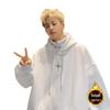 Men's Winter Thick Velvet High-Neck Oversized Hoodie - Trendy American Style