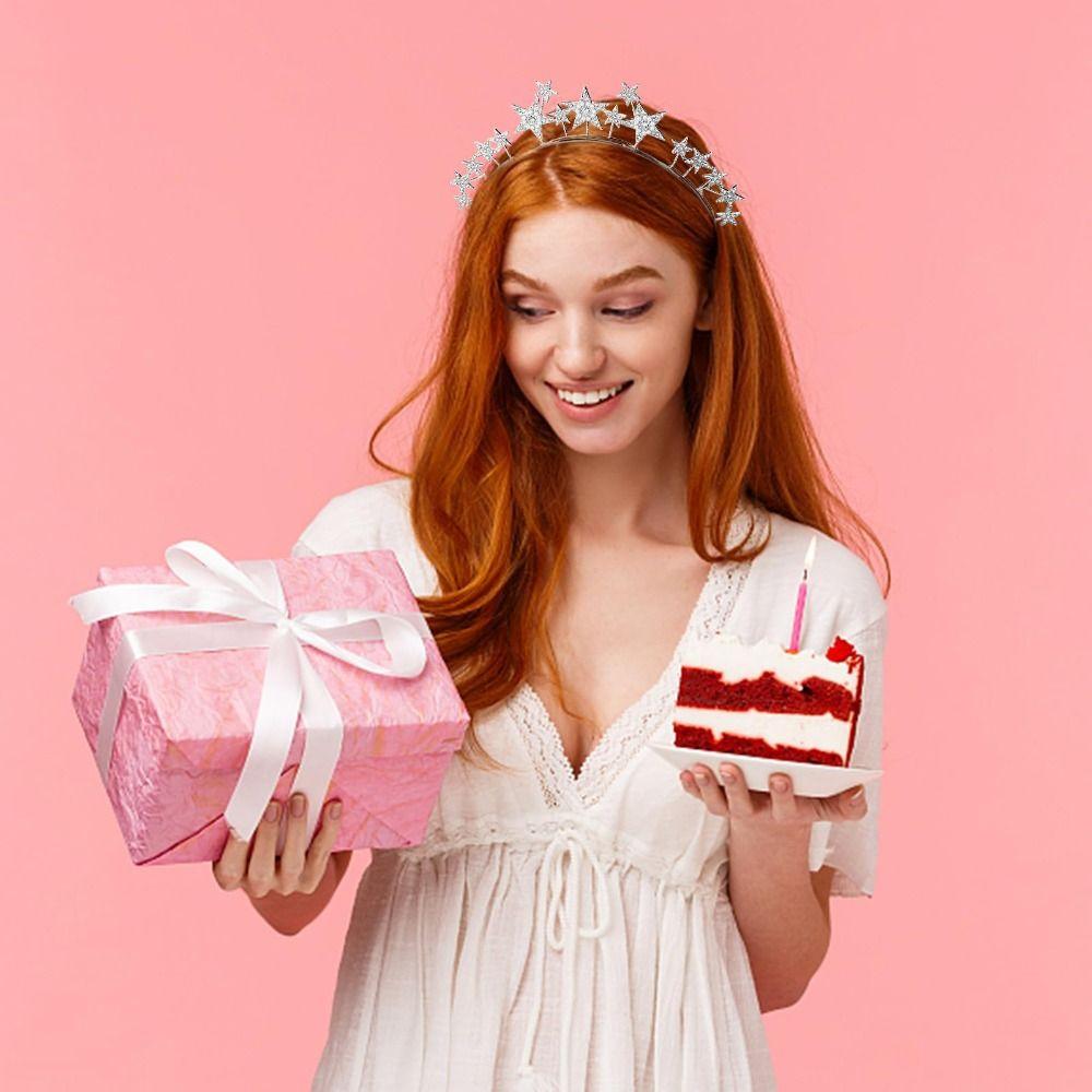 Alloy Rhinestone Star Headband Fashion Bride Headpiece New Star Halo Headband