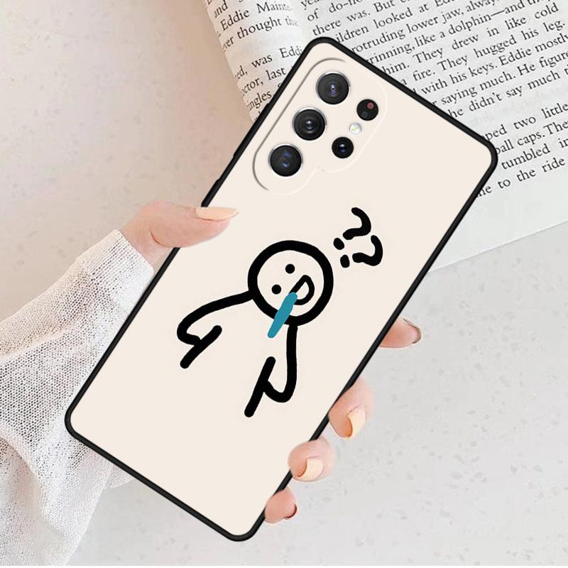 Cartoon Pretty People Phone Case For Samsung Galaxy S25 S23 S30 S8 S21 S20 FE S24 S22 Note 10 20 S8 Plus lite Ultra