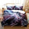 Conjunto de Roupa de Cama Anime Game Arknights Impresso Edredom Único Colcha Capa de Edredom Fronha Conjuntos de 3 Peças Tamanho Infantil Adulto