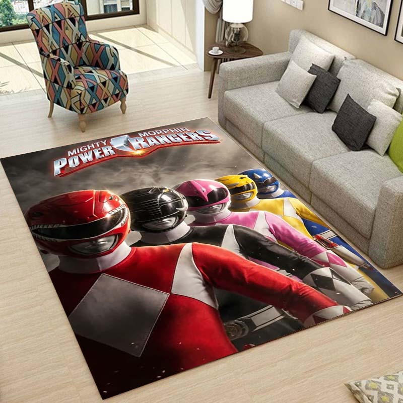 Super Sentai Print Rug, Bedroom, Living Room, Bathroom Mat, Non-slip and Stain-resistant Home Decor.