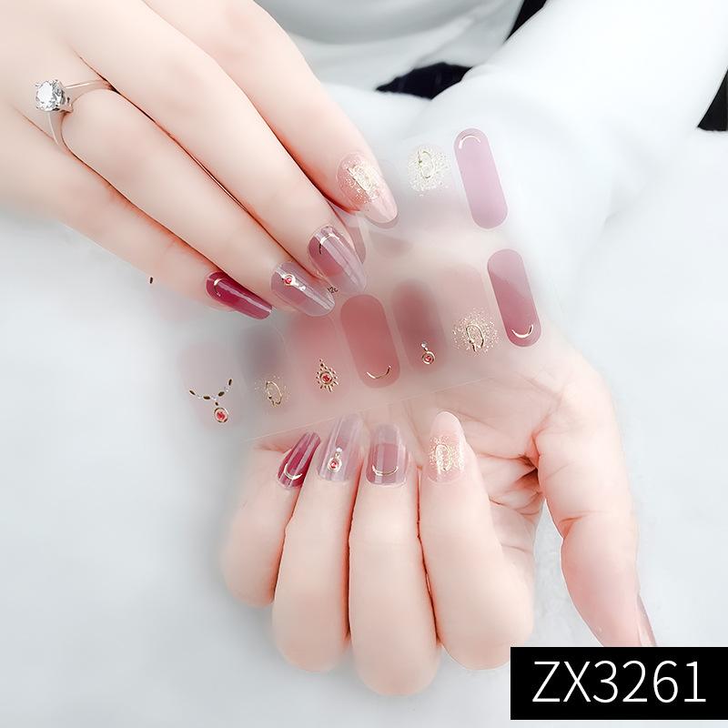 Three-dimensional Waterproof and Non-baking Gel Nail Varnish Film All Simple Style High-grade Nail Art Film Paper Nail Sticker