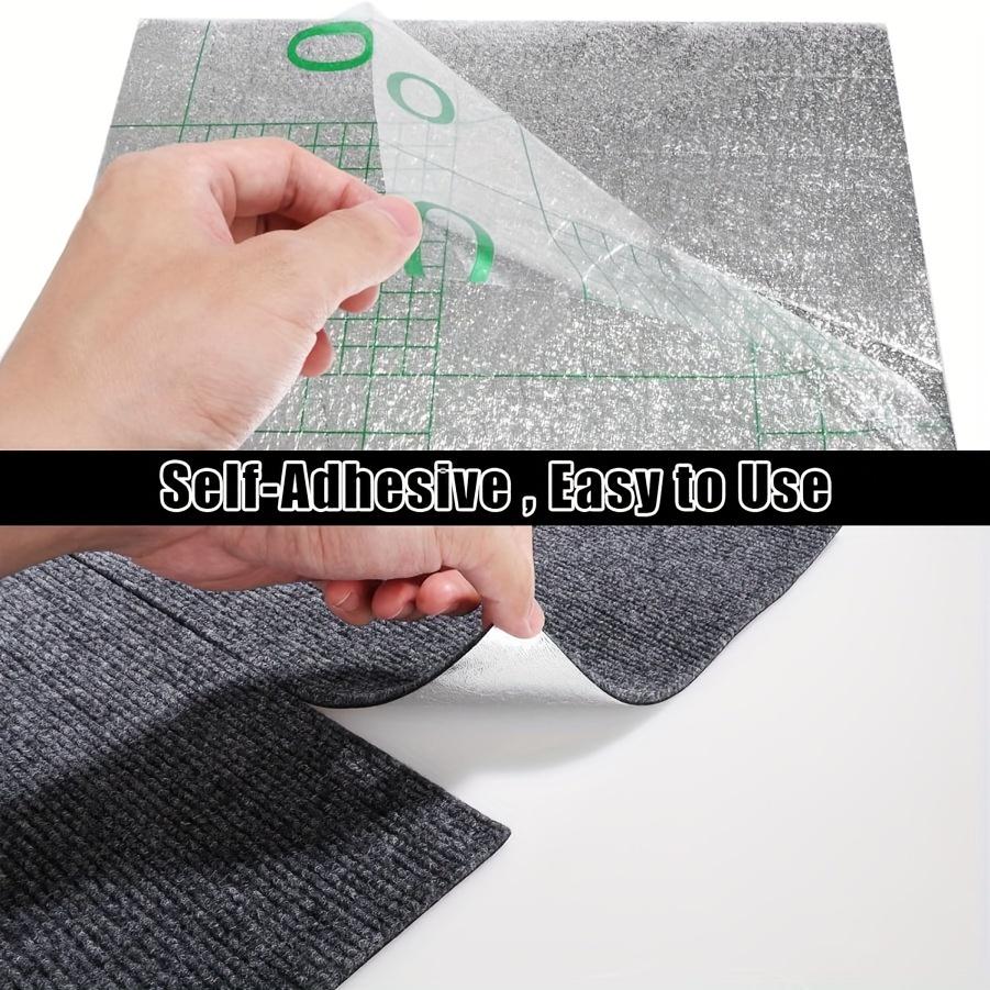 30X30cm Self-adhesive Anti Slip Splicing Block Floor Mute Rug Bedroom Mat Carpet Water Absorption and Anti Slip Living Room Home
