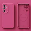Original Liquid Silicone For Magsafe Magnetic Case for Samsung Galaxy S24 S23 S22 Plus Ultra Soft Shockproof Matte Candy Cover
