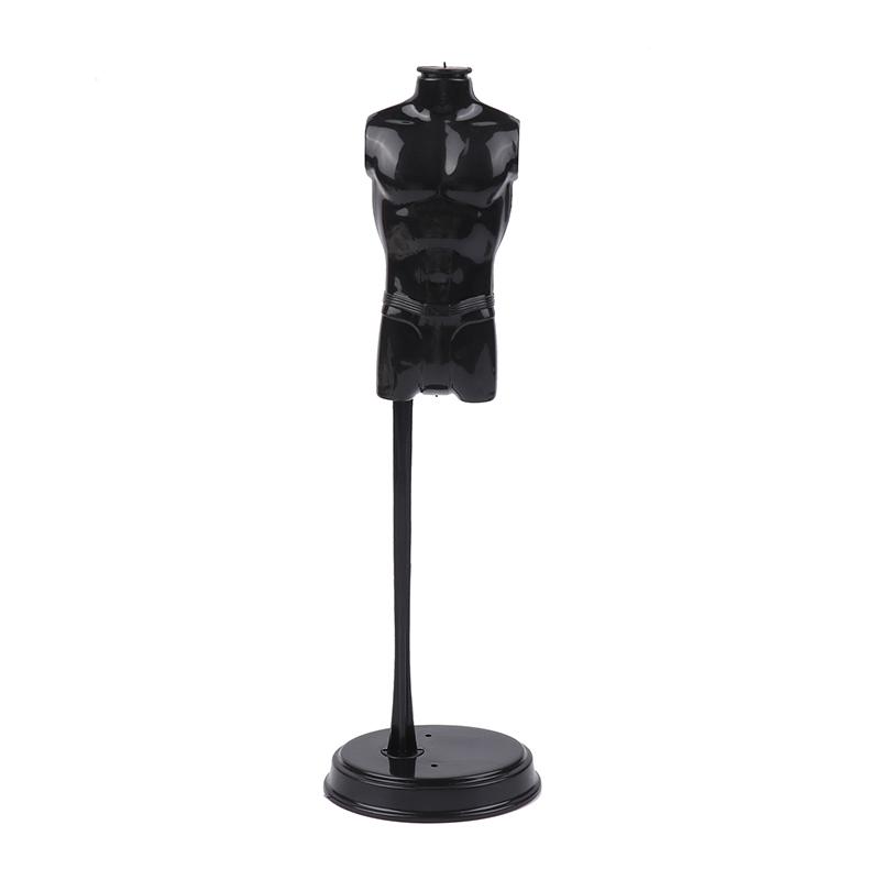 Innovative Scale 1:6 Mini Black White Display Stand Holder Standing Toy Doll Accessories Dress Diy Clothes Mannequin Model