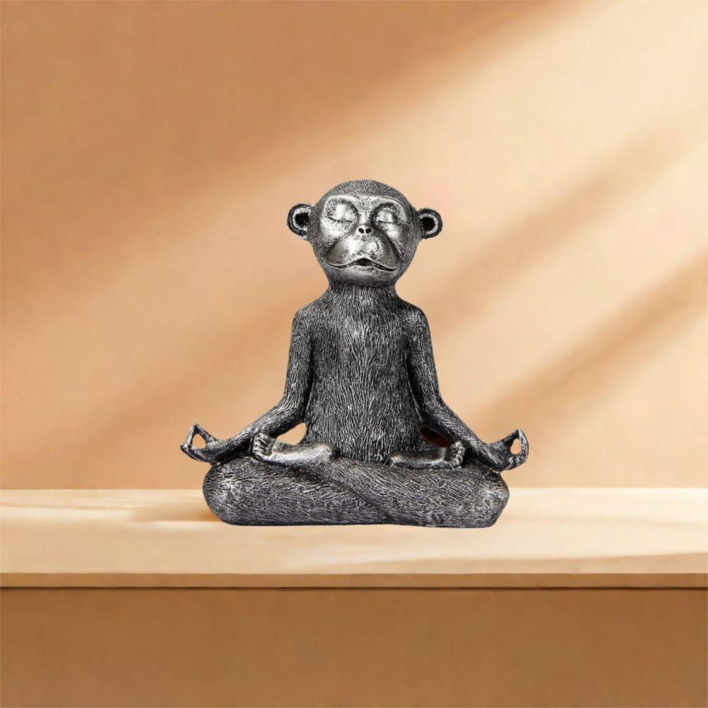 Unique Monkey Figurine Resin Animal Miniatures Sculpture Monkey Statue  Living Room