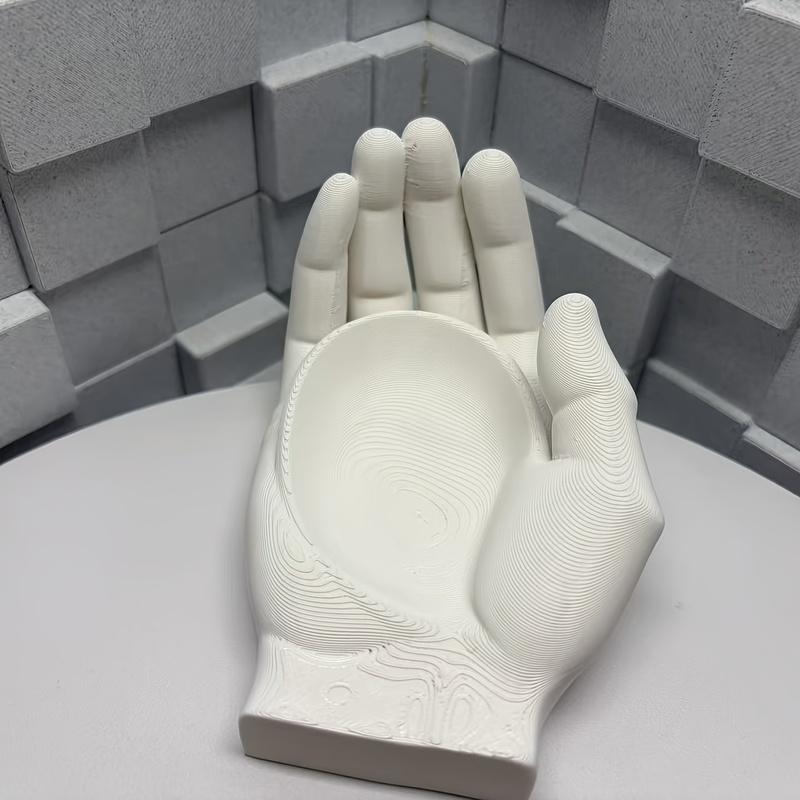 Open-Palm Debris Storage Tray, Hand-Shaped Decorative Desktop Organizer Tray for Jewelry Small Sundries