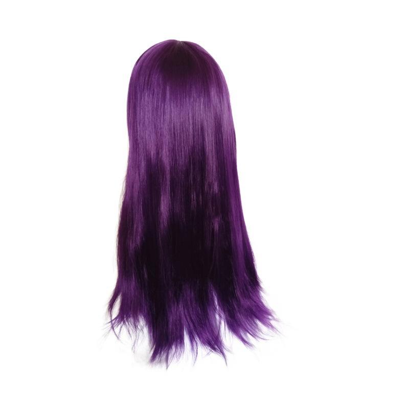 Descendants 2 Anime Wig Starlight Successor Mal Wig Cosplay Bangs Long Straight Purple Wig