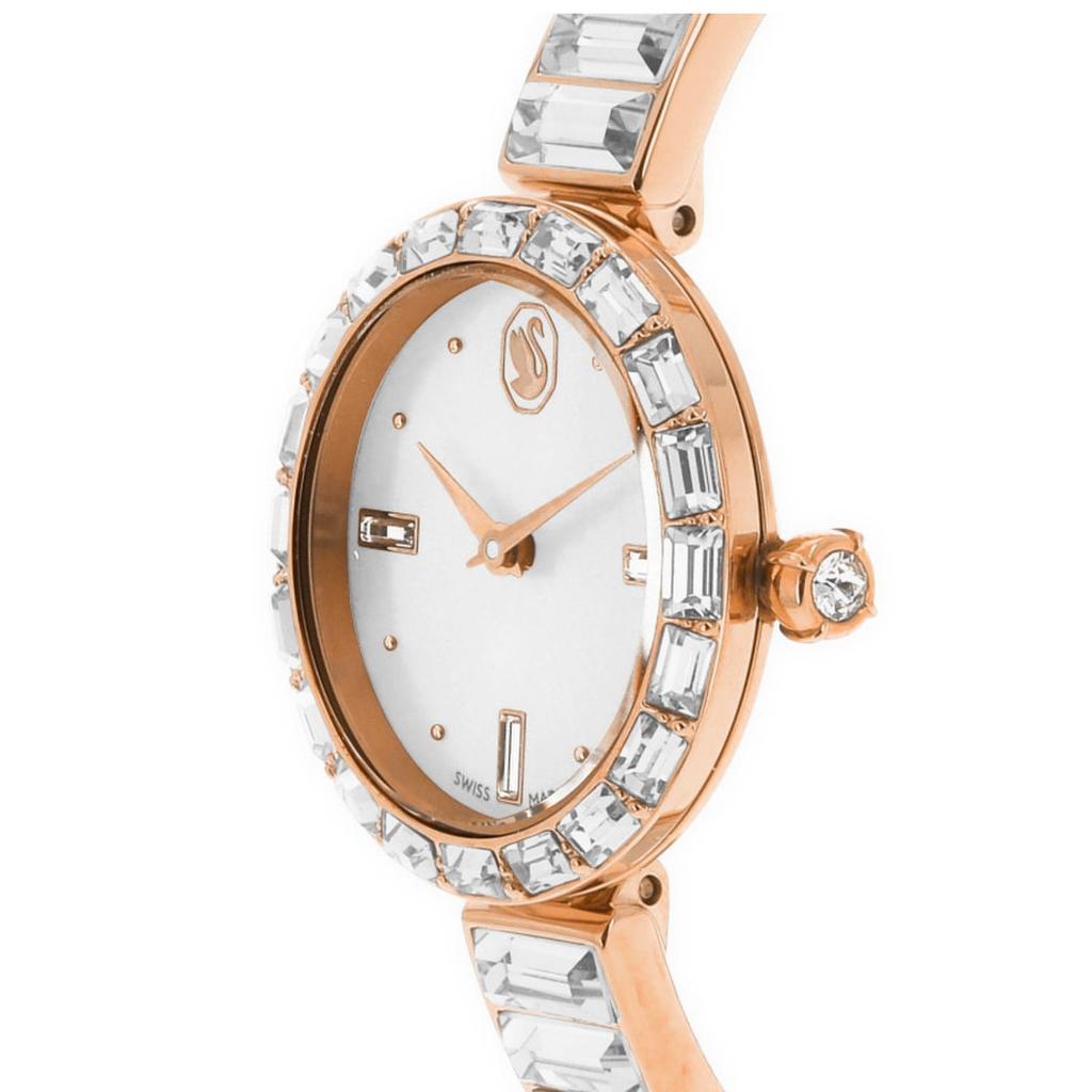 [Swarovski] 5677484 Matrix Crystal Bracelet Bangle Women's Metal Watch
