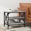 Vidaxl Side Table, Grey Sonoma Oak, 55X38X45 Cm
