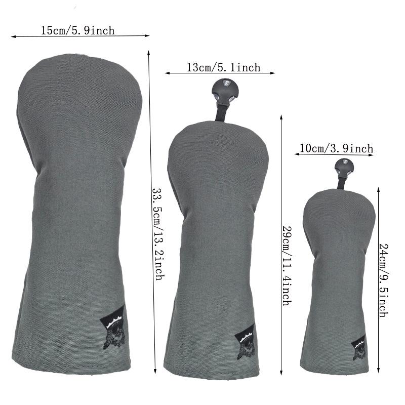 Sada krytů hlavy golfové hole: Ochrana driveru, fairwayové hole, putteru - Nylonová tkanina