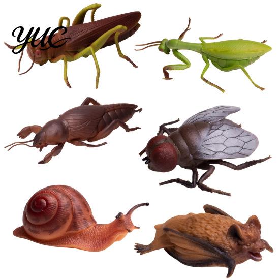 Decompression Insect Squishy Toy Realistic Toy, Stretchy Stress Relief Fidget Snail Bat TPR Material Squeeze Tools Locust Mantis Fly Mole Cricket