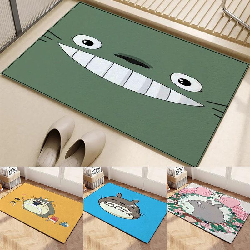 Disney Carpet Anime Cute Totoros Door Mat Living Room Kitchen Floor Bath Bedroom Entrance Carpet Non-slip Home Decor Rug
