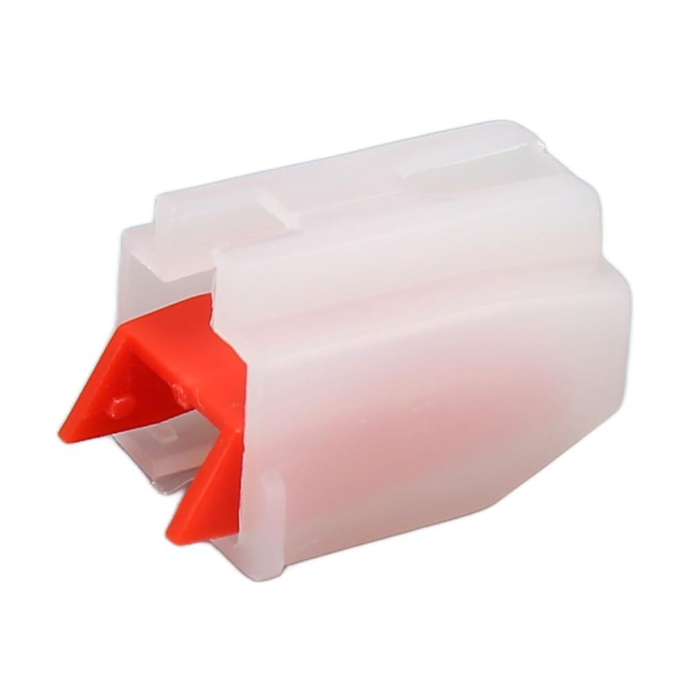 5PCS with White Plastic Case Turntable Replacement Needles Phonograph Stylus for LP Vinyl Record