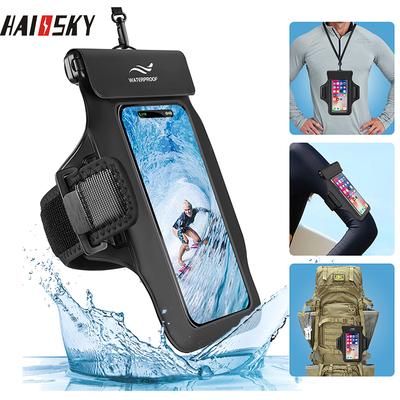 Haissky Opaska na ramię dla iPhone'a Wodoodporna torba na telefon 17 16 15 14 Pro Max dla iPhone'a 11 Pro Etui Pływanie Surfing Ramię Torba na telefon