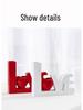 Handmade LOVE Shaped Resin Flower Vase: Festive Wedding Decoration
