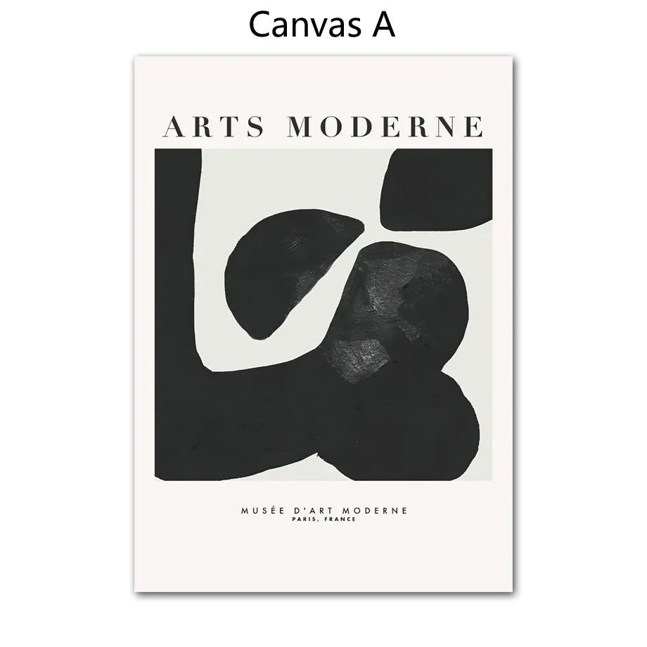 

Black and White Abstract Canvas Painting, Woman Geometric Lines, Wall Art Print, Posters, Wall Pictures, Living Room Decor 21x30cm No Framed