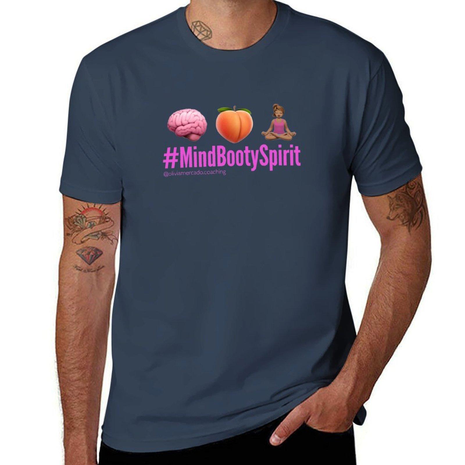 Mindbootyspiritpinkicons Tshirt Summer Fashion Casual Tee Shirt S