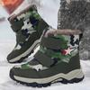 Wow, children's snow boots, winter new velvet warm older children's snow boots, waterproof and non-slip cotton shoes, one piece will be sent on