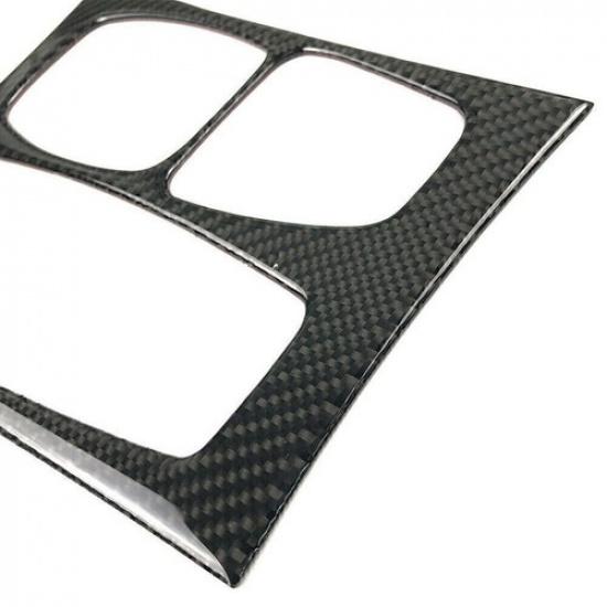 For BMW E70 X5 E71 X6 2008-2013 09 10 Carbon Fiber Car Gear Shift Box Panel Trim