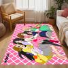 K-on! Group Pose Themed Anti-Slip Rugs - Polyester Home Decor, Suitable for Bedrooms, Living Rooms, Doorways, Studios, and Decorations