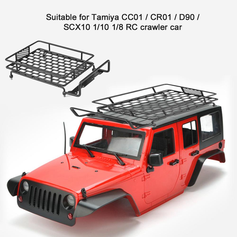 Model Vehicle Accessory Steel Luggage Tray Roof Rack for 1 10 RC Crawler Car
