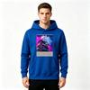 Men's Pullover Hoodie Anime Character Print Casual Long Sleeve Hooded Sweatshirt for Daily Wear