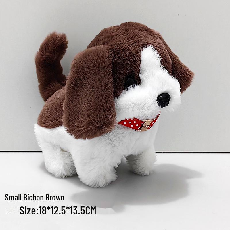 Interactive Plush Puppy: Walking, Barking, Nodding, and Tail-Wagging Toy for Kids
