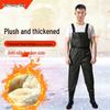 Fleece-Lined Waterproof Fishing Waders - Thickened One-Piece Design