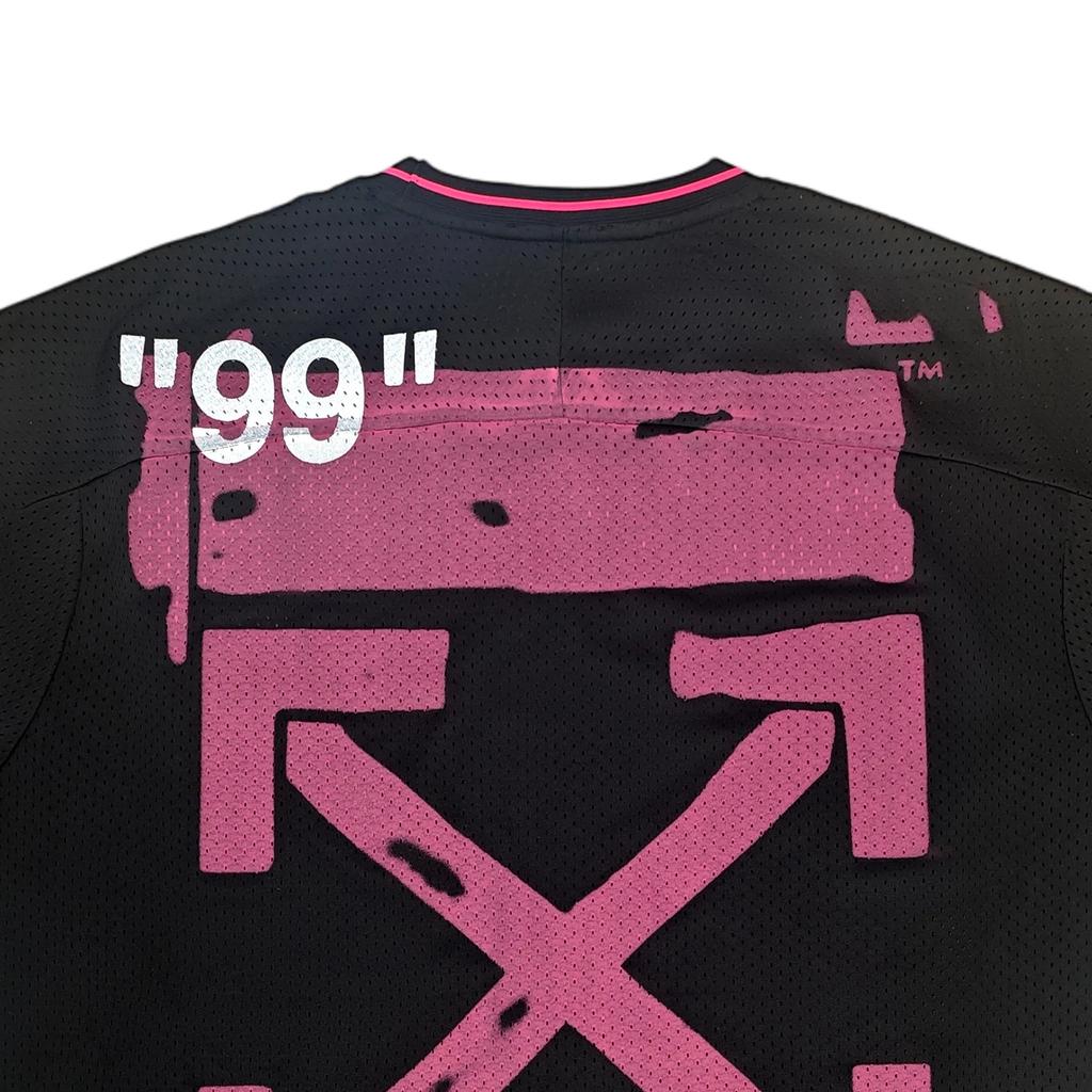 Off-White Ss26 Vintage American Street Back Hand-Painted Arrow Design Fashion Light Luxury Trendy Versatile Short Sleeve T-Shirt OFFTEGLOG334Q