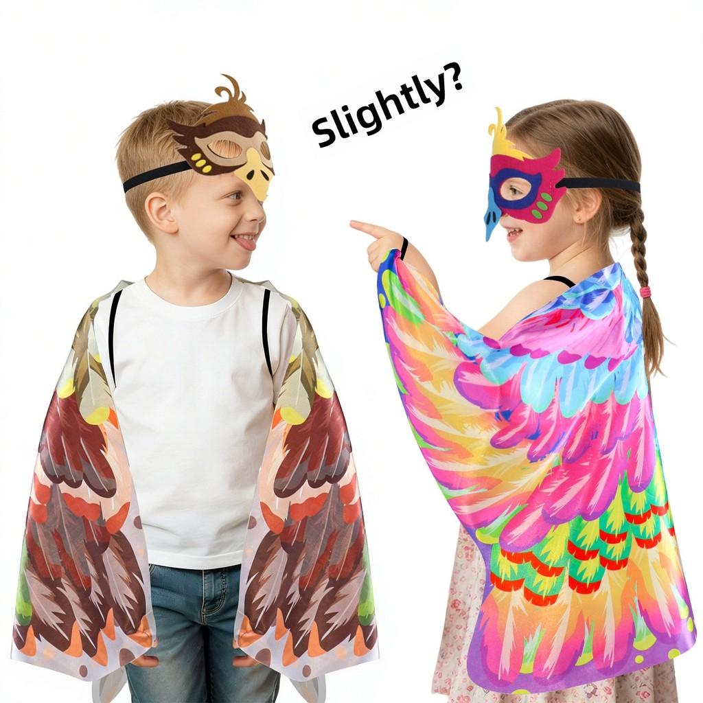 Kids Costume Accessory With Wings And Sewn Details For Holiday Celebrations