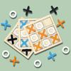 Trä XO Tic Tac Toe-spel Minischackbräde Interaktion Pusselträning Montessori pedagogiska leksaker Present för barn Pojke Flicka