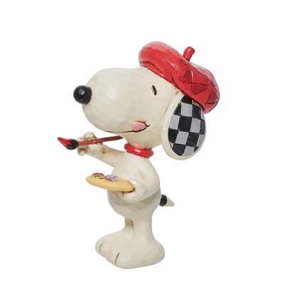 JIM SHORE Snoopy Artist Mini 6011956