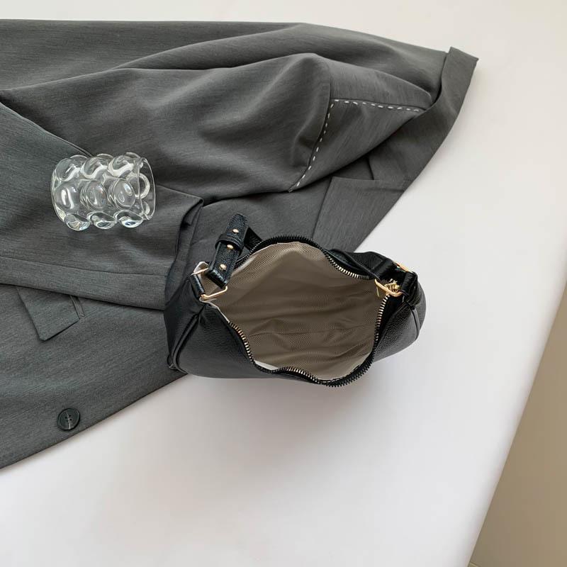 Fashion Armpit Bags for Women Lichee Pattern Crescent Bag Leather PU Purses and Handbags Designer Small Shoulder Bag CLE