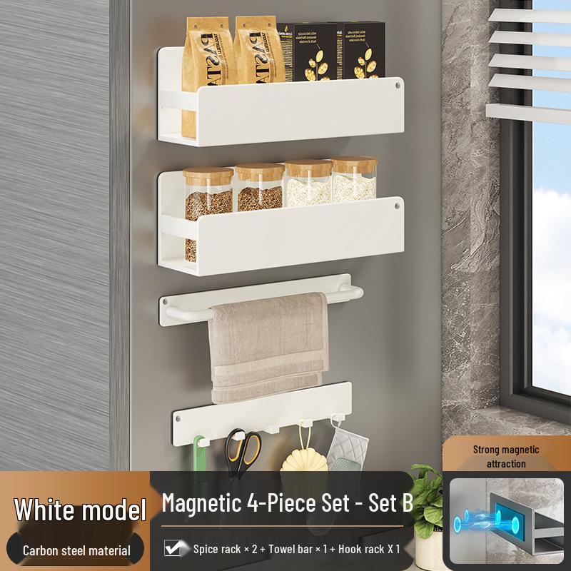 Magnetic Wall-mounted Kitchen Storage & Spice Rack