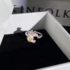 Super Sweet Apple Strawberry Fruit Enamel Open Ring Niche Design Cute Sweet‑Cool Adjustable Stack‑Wear Index‑Finger Trend Jewelry