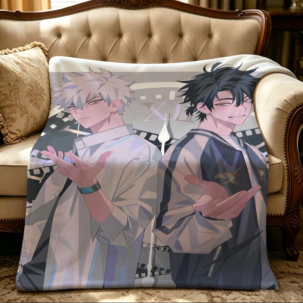 anime L-Link Click-k Throw Thick Comfort Flannel Quilt, Multi-scene Use Indoor Outdoor Daily Nap