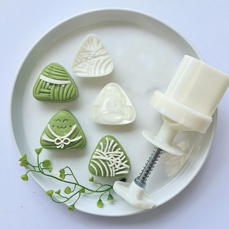 Plastik Mondkuchenformen Leicht zu reinigen Gebäckstempel Zongzi Form Mungbohnenkuchenformen ABS-Material für Mondkuchen