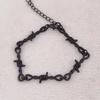 Gothic Cross Moth Pendant Necklace With Alloy Chain For Punk Style Womens Party Accessory